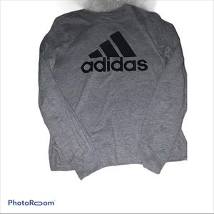 Adidas grey long sleeve tee size small